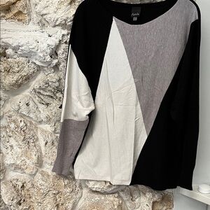 Aedan Women's Stylish Black and Gray Sweater